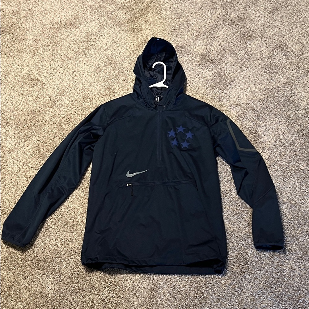 Nike Dark Blue Hooded Jacket with Star Design
